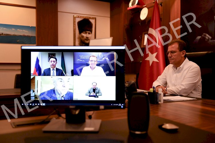 Başkan Seçer, Kardeş Şehir Tuben-kama Belediye Başkanı Metşin İle Video Konferans Yoluyla Görüştü